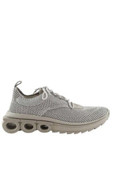 Baskets basses Salvatore Ferragamo Argent en Tissu, taille 42 - Seconde Main