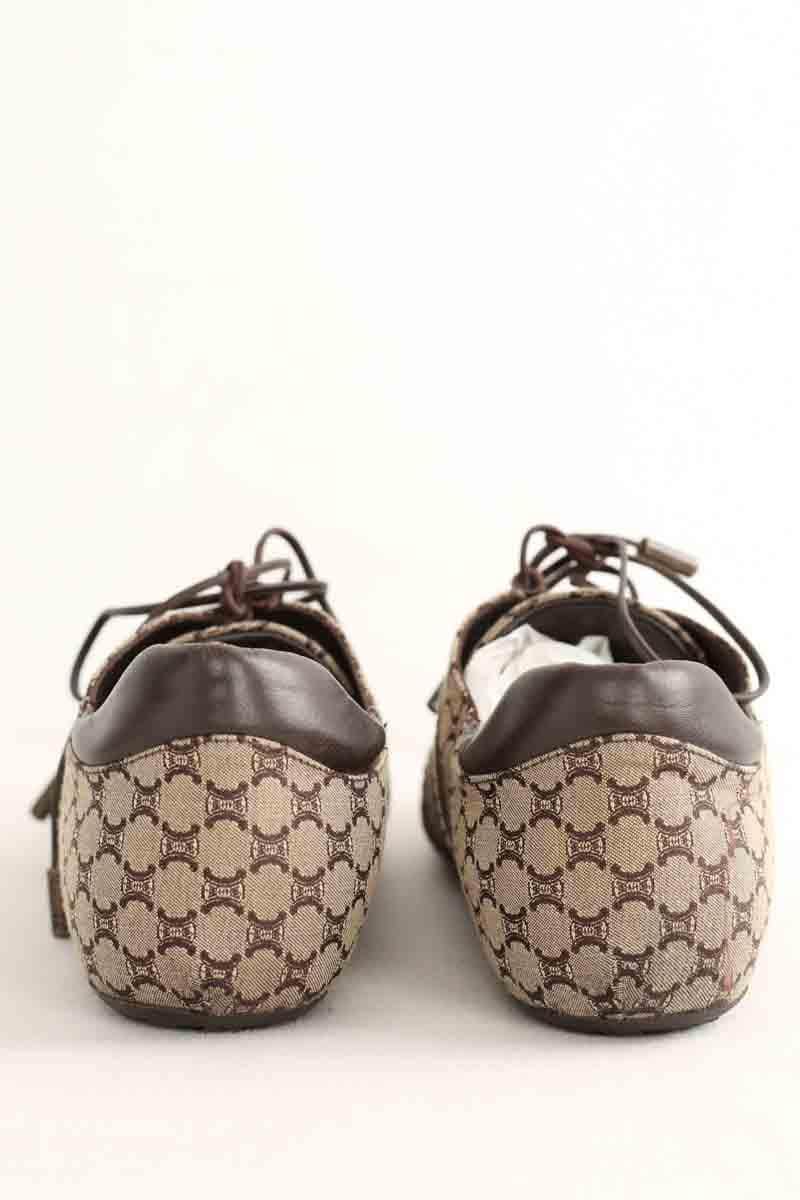 Baskets Celine Marron en Tissu