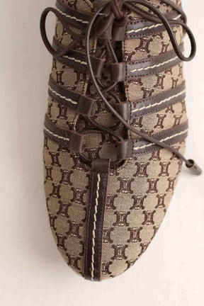Baskets Celine Marron en Tissu