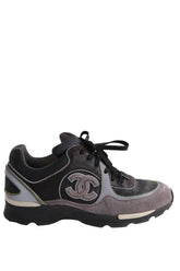 Baskets Chanel Noir en Cuir, taille 35 - Seconde Main