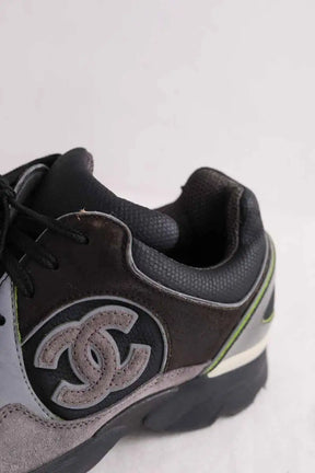 Baskets Chanel Noir en Cuir
