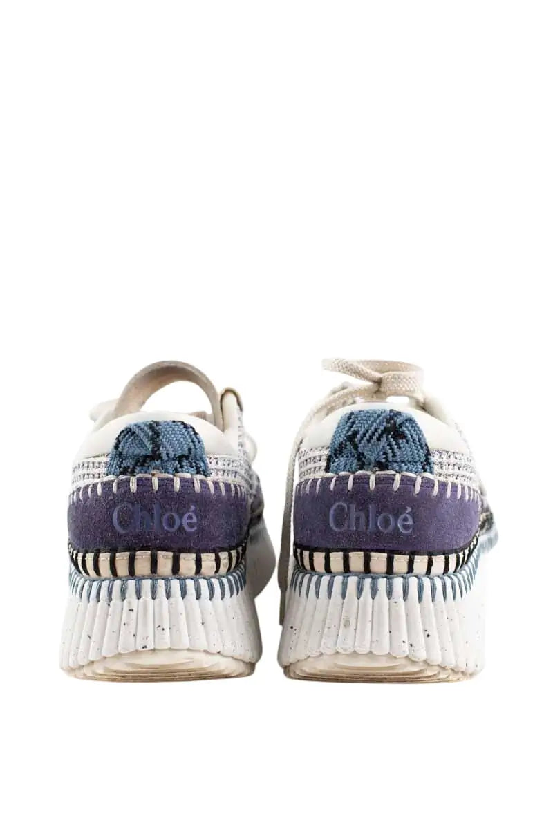Baskets Chloé Bleu en Tissu, taille 38 - Seconde Main