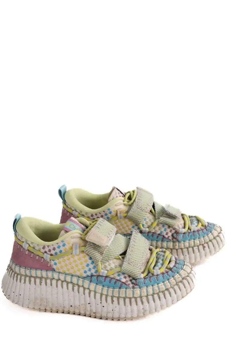 Baskets Chloé Multicolore en Tissu
