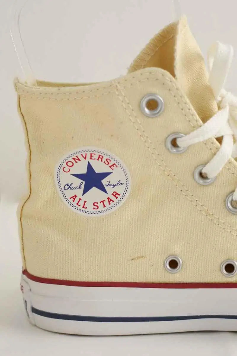 Baskets Converse Jaune en Tissu