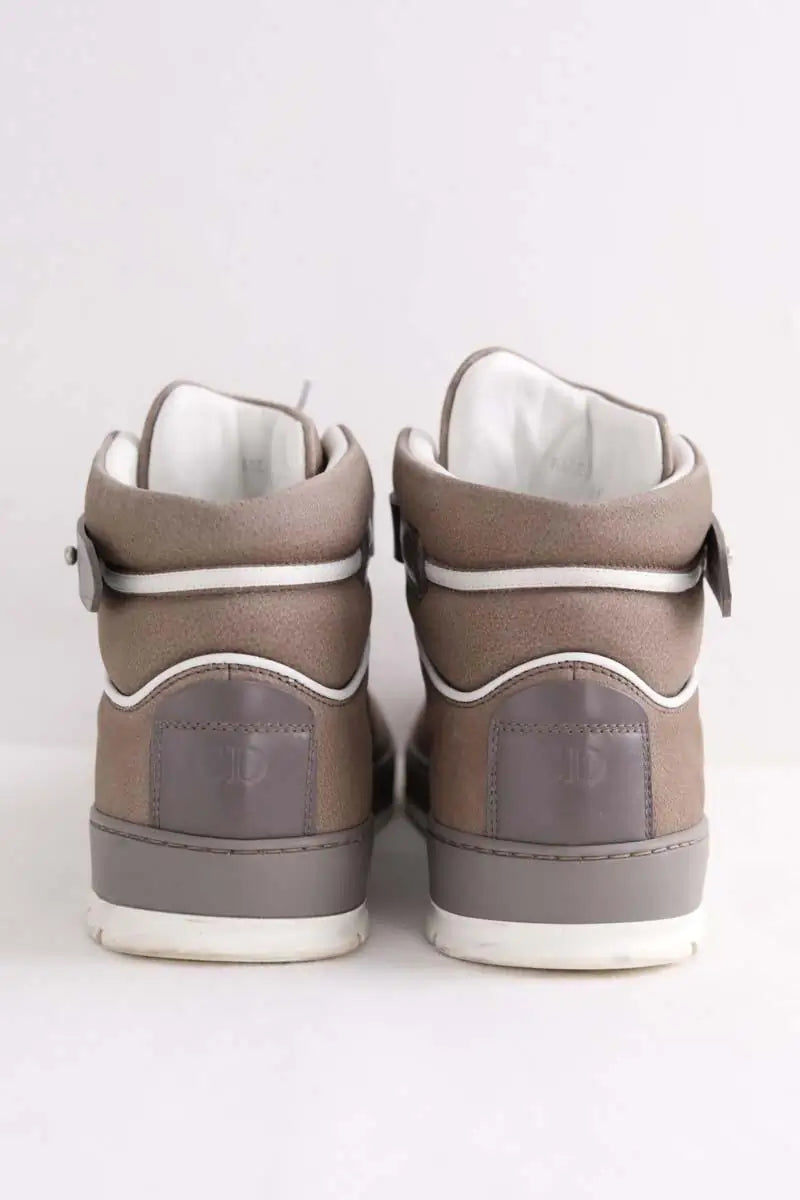 Baskets Dior Gris en Cuir