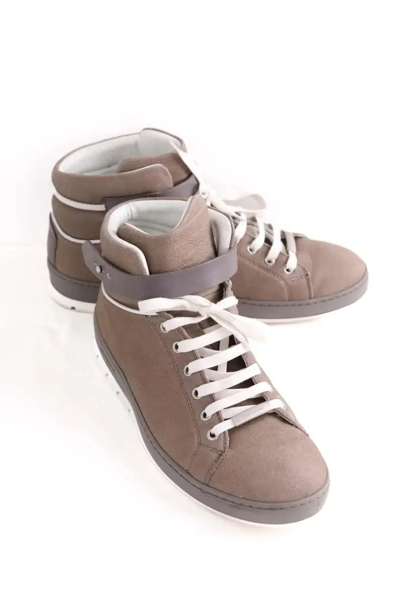 Baskets Dior Gris en Cuir
