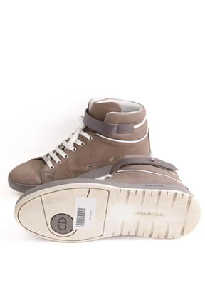Baskets Dior Gris en Cuir