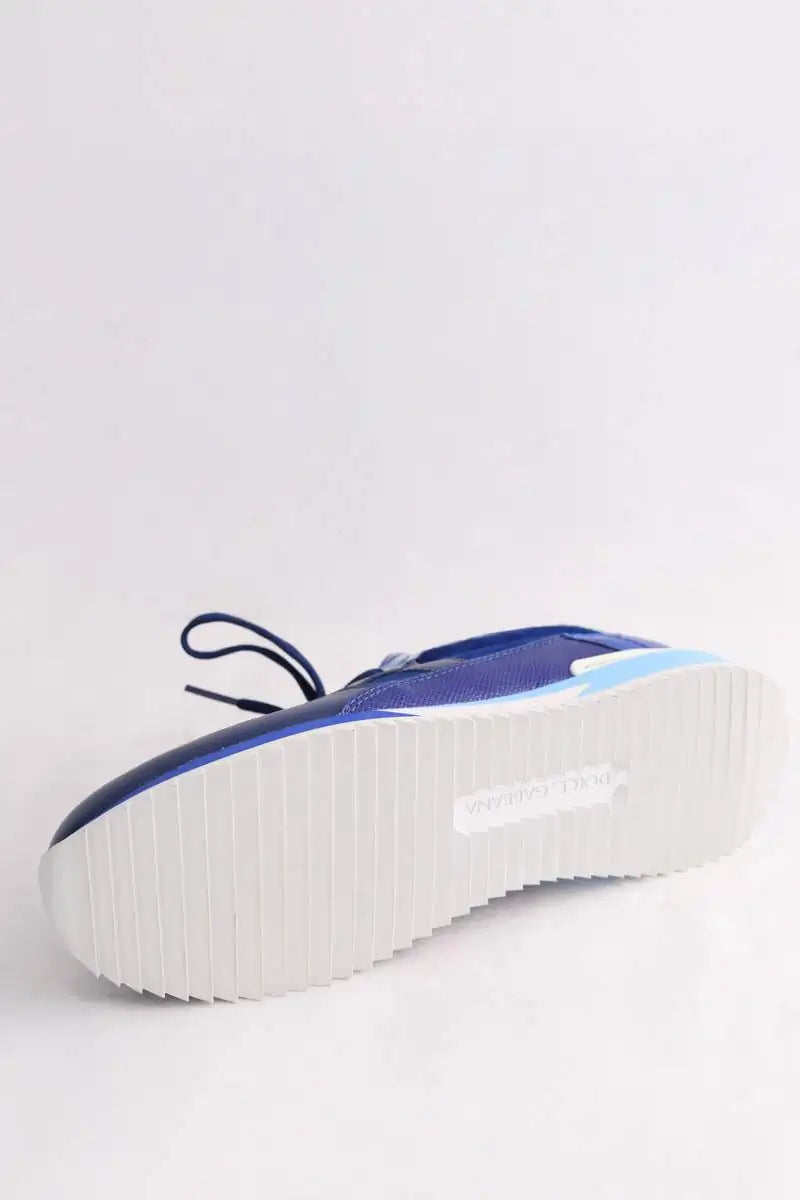 Baskets Dolce & Gabbana Bleu en Cuir