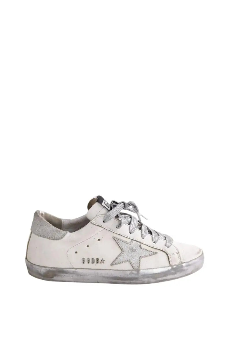 Baskets Golden Goose Blanc en Cuir, taille 36 - Seconde Main