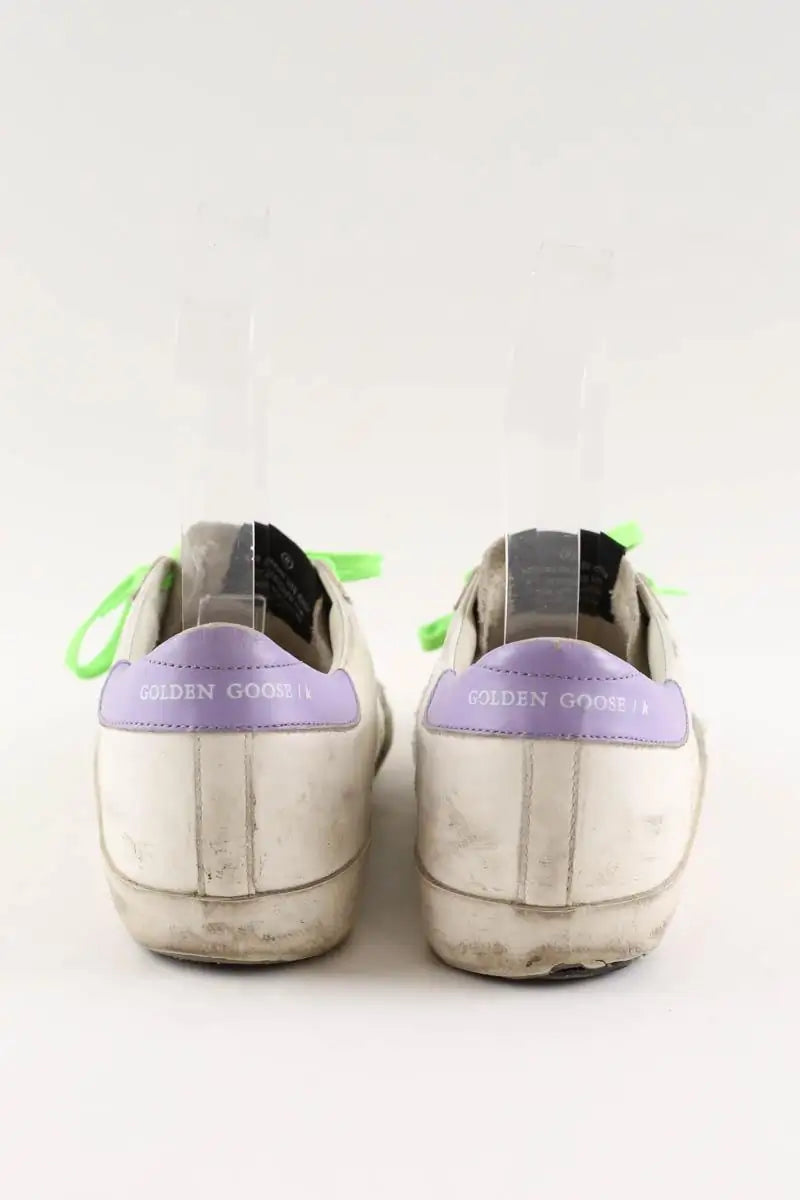 Baskets Golden Goose Blanc en Cuir