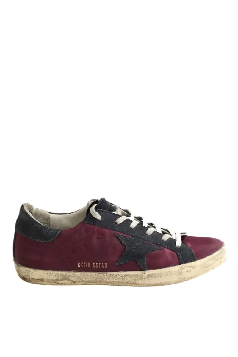 Baskets Golden Goose Bordeaux en Tissu, taille 40 - Seconde Main
