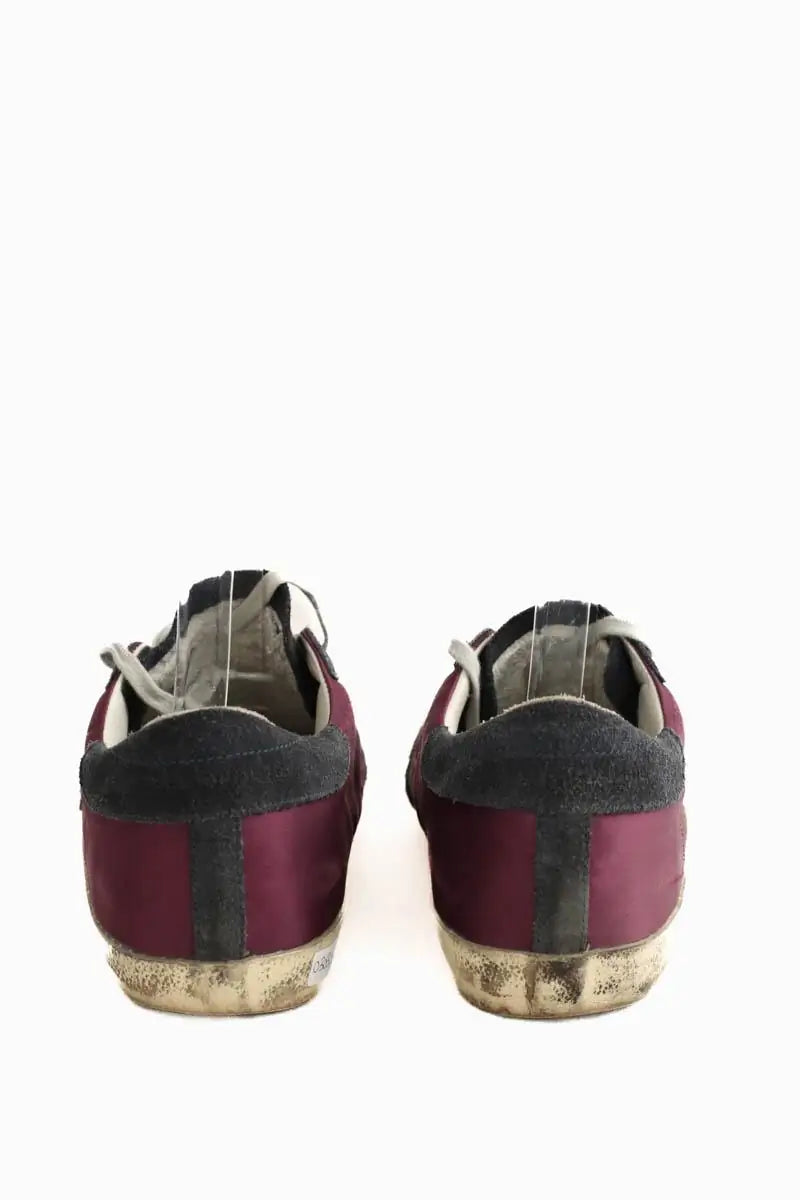 Baskets Golden Goose Bordeaux en Tissu