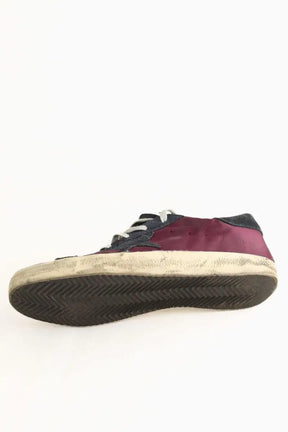 Baskets Golden Goose Bordeaux en Tissu