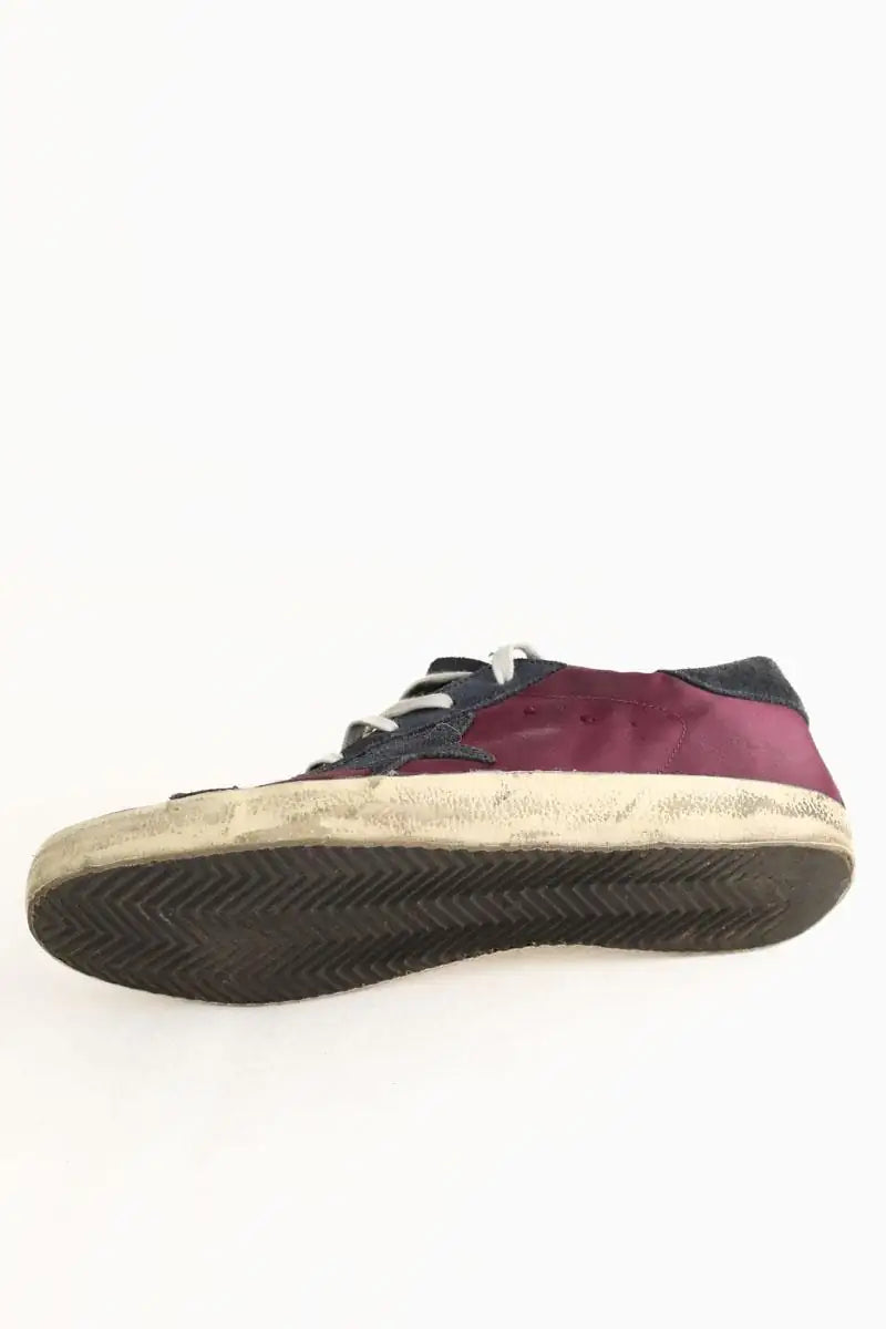 Baskets Golden Goose Bordeaux en Tissu