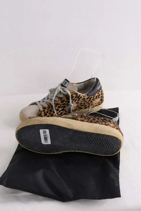 Baskets Golden Goose Camel en Cuir