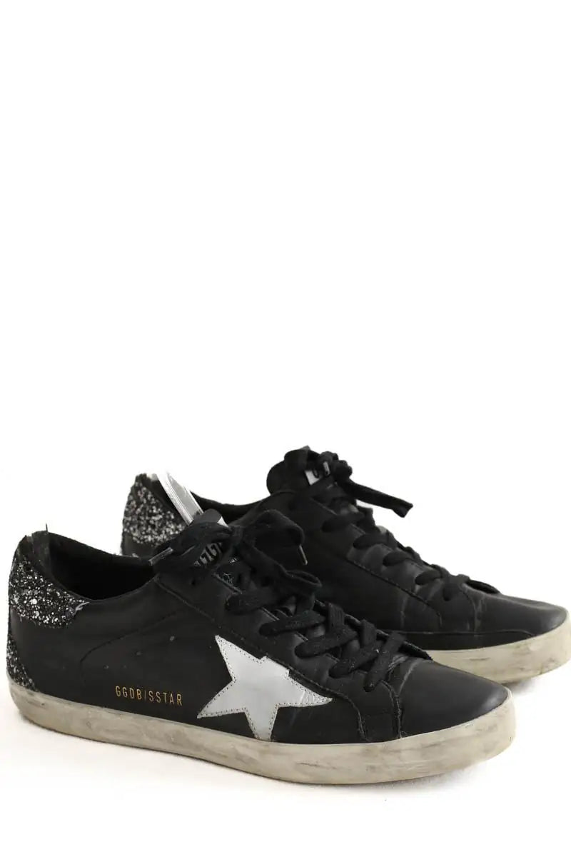 Baskets Golden Goose Noir en Cuir