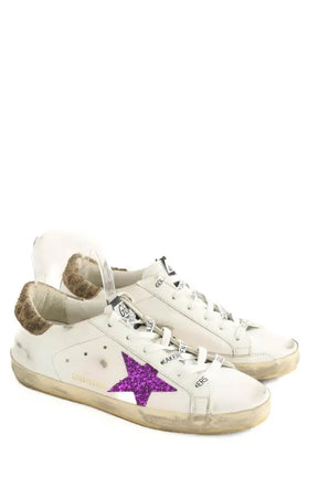 Baskets Golden Goose Superstar Blanc en Cuir