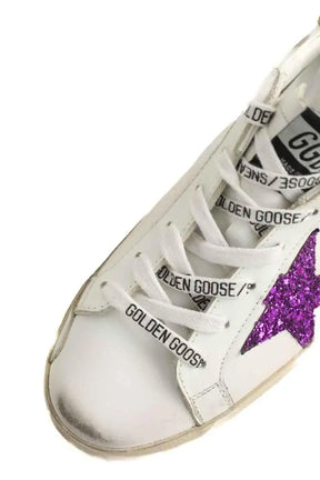 Baskets Golden Goose Superstar Blanc en Cuir