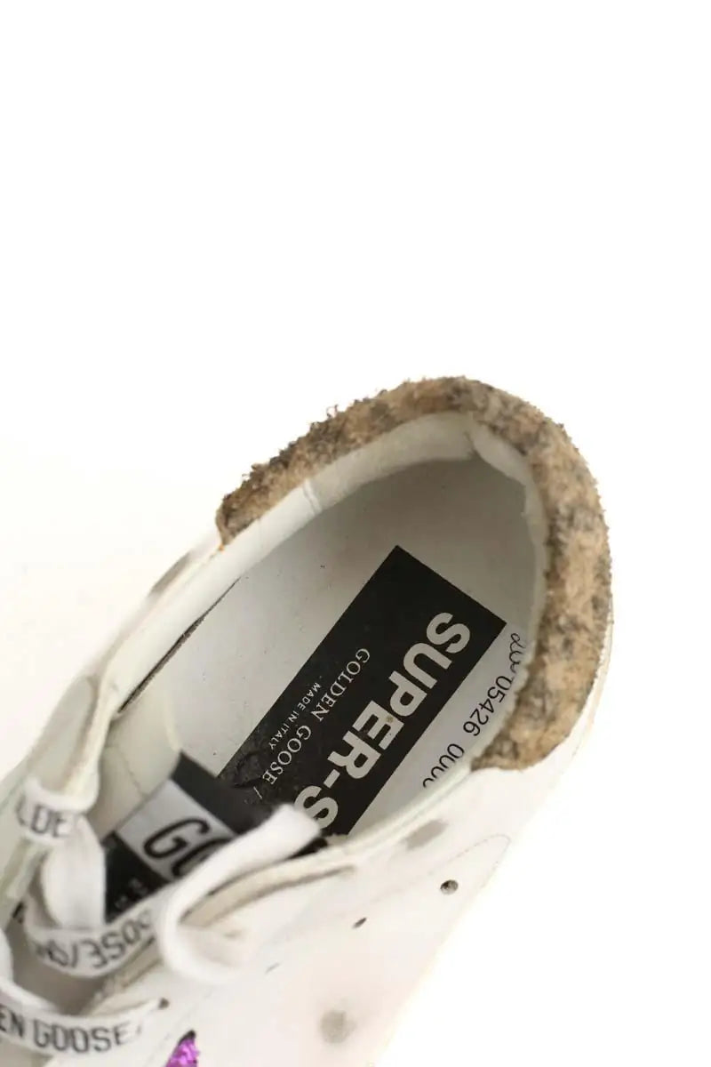 Baskets Golden Goose Superstar Blanc en Cuir
