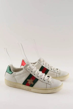 Baskets Gucci Blanc en Cuir