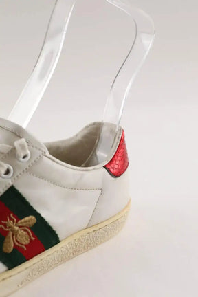 Baskets Gucci Blanc en Cuir