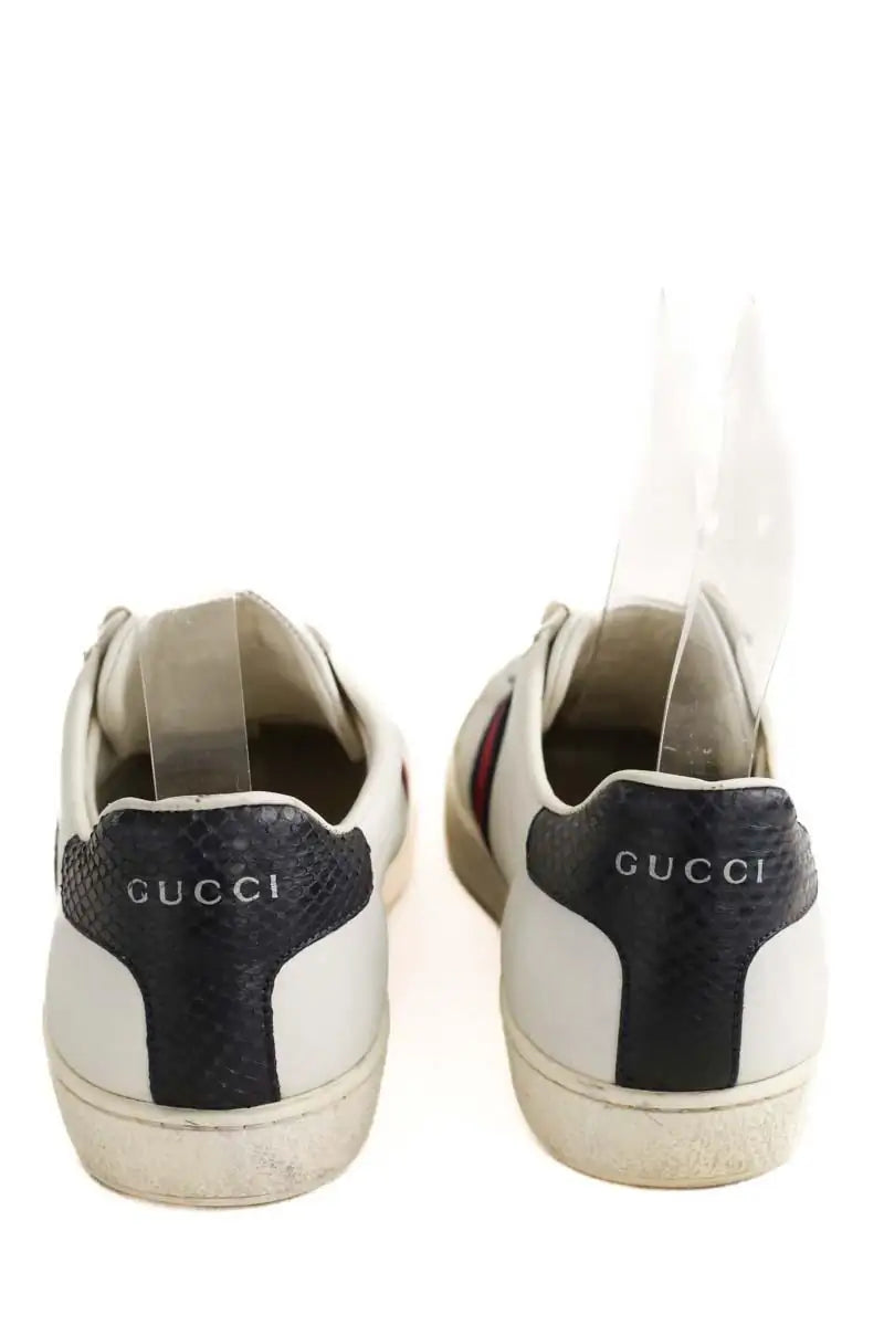 Baskets Gucci Blanc en Cuir