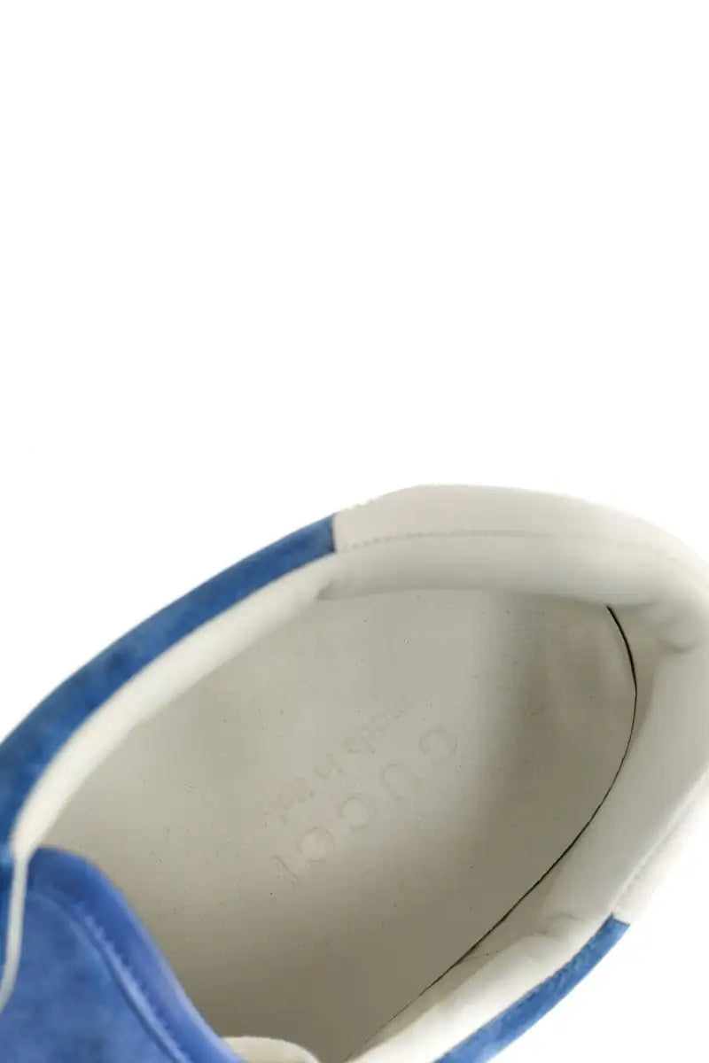 Baskets Gucci Bleu en Tissu