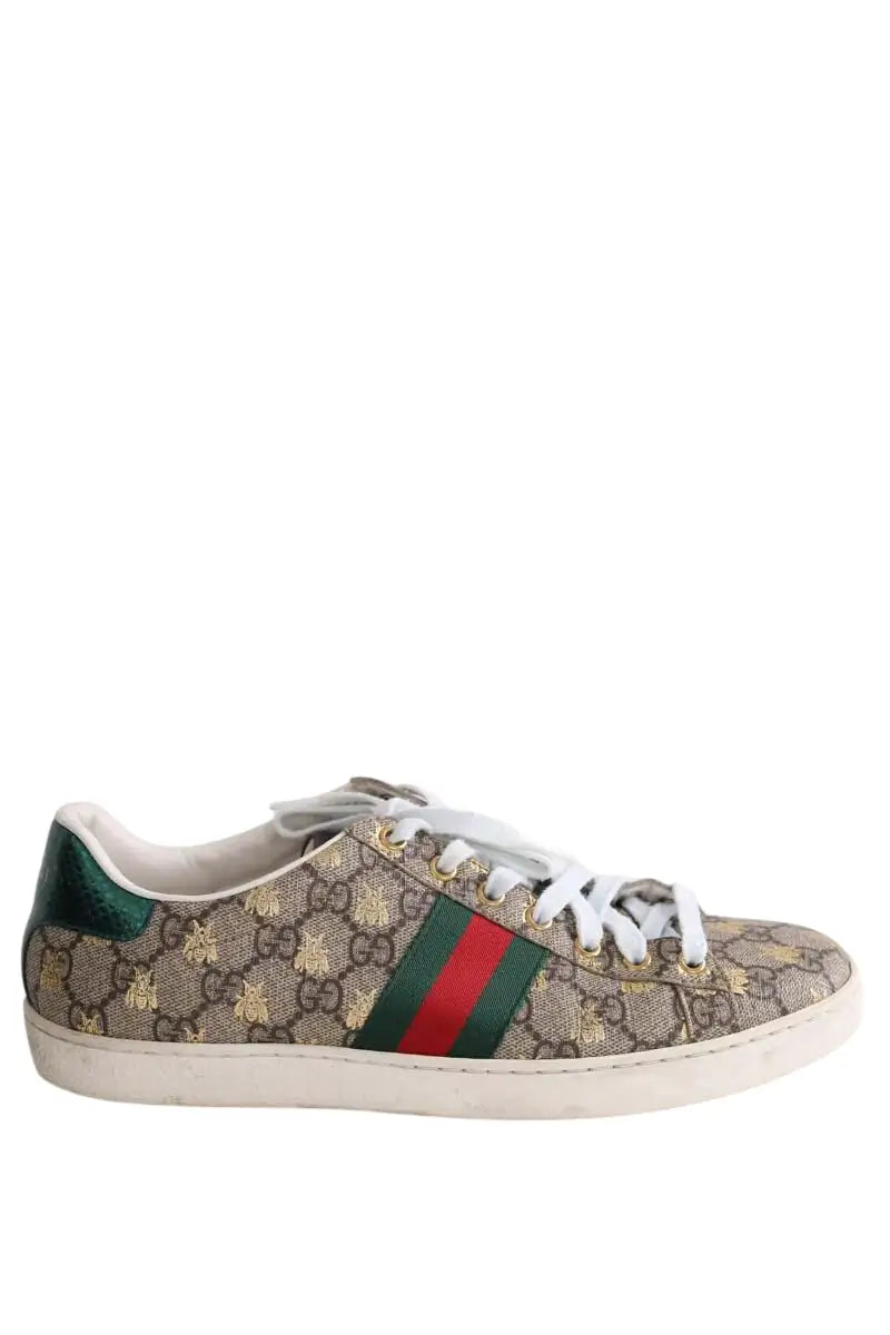 Baskets Gucci Marron en Tissu, taille 40 - Seconde Main