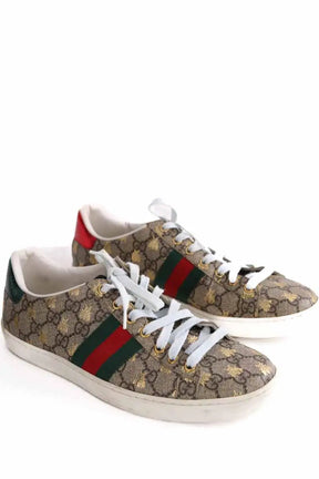 Baskets Gucci Marron en Tissu