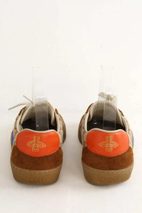 Baskets Gucci Marron en Tissu