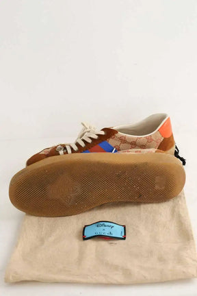 Baskets Gucci Marron en Tissu