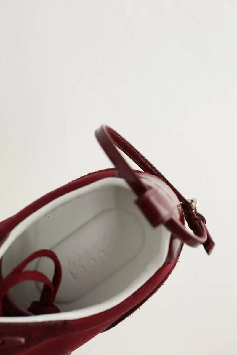 Baskets Gucci Re-Motion Bordeaux en Daim
