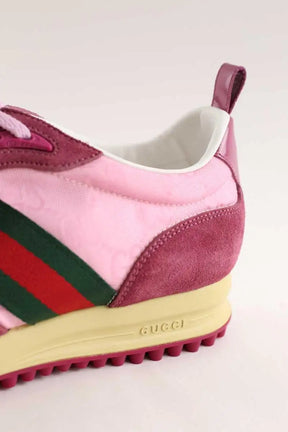 Baskets Gucci Re-motion Rose en Daim