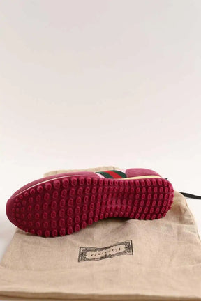 Baskets Gucci Re-motion Rose en Daim