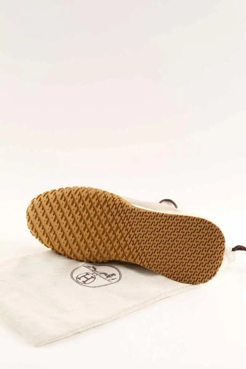Baskets Hermès Sneakers Jet Ecru en Cuir