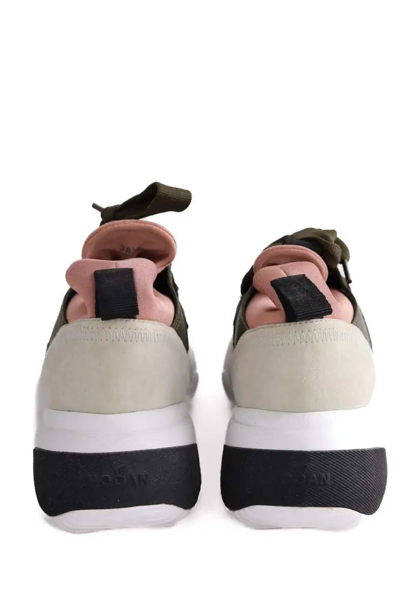 Baskets Hogan Kaki en Daim