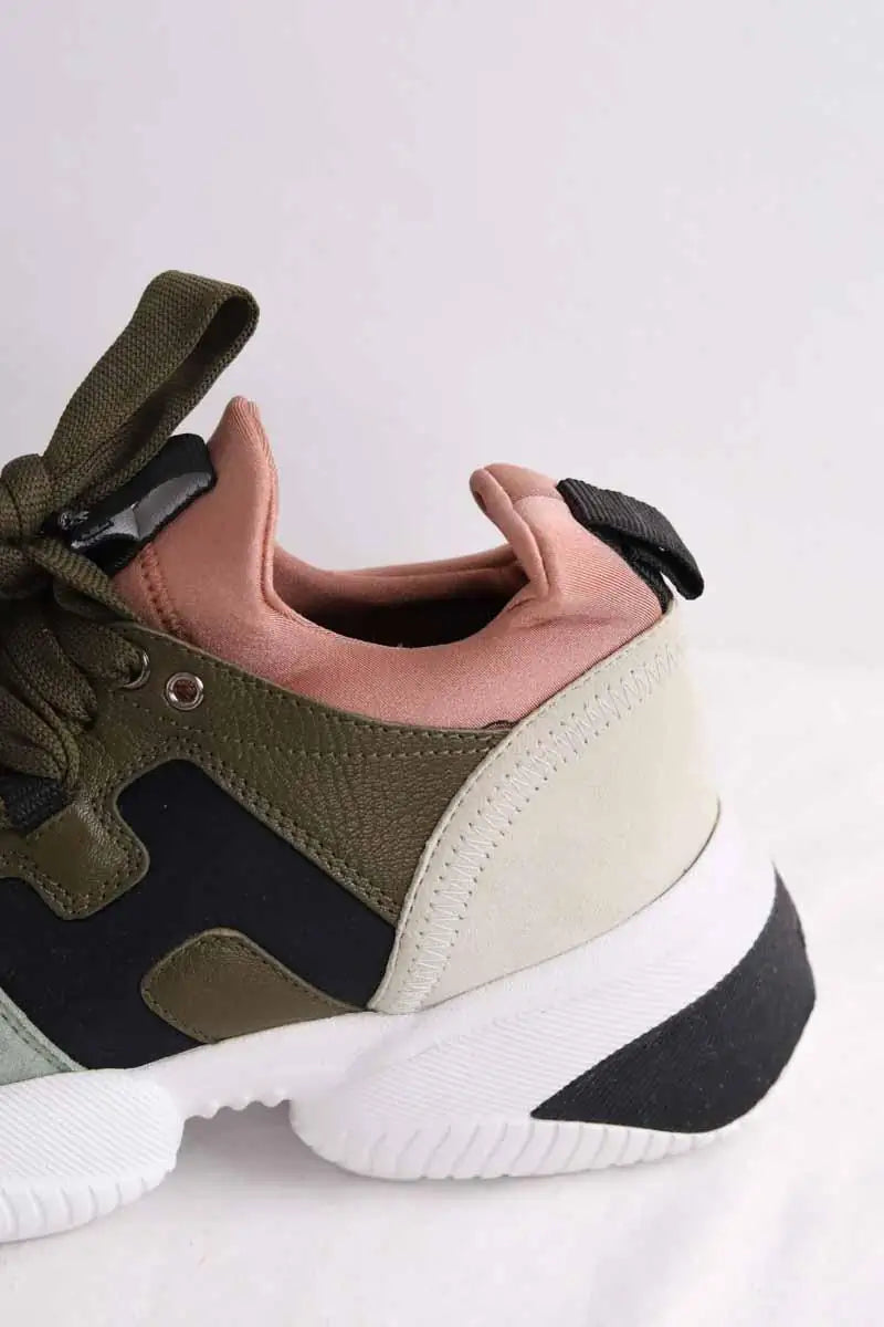 Baskets Hogan Kaki en Daim
