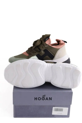 Baskets Hogan Kaki en Daim