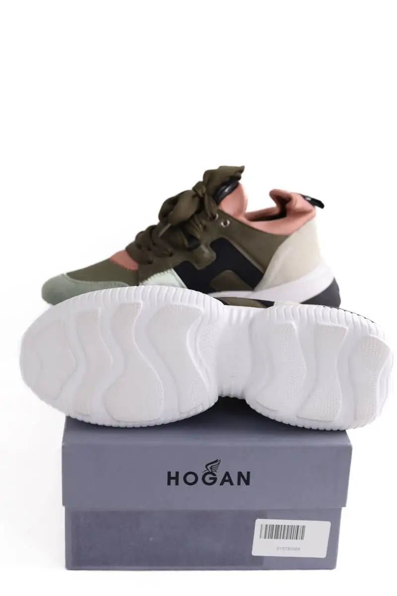 Baskets Hogan Kaki en Daim