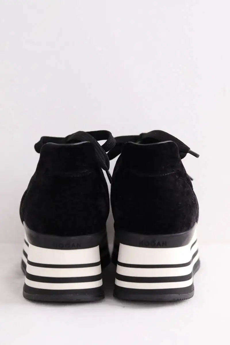 Baskets Hogan Noir en Daim