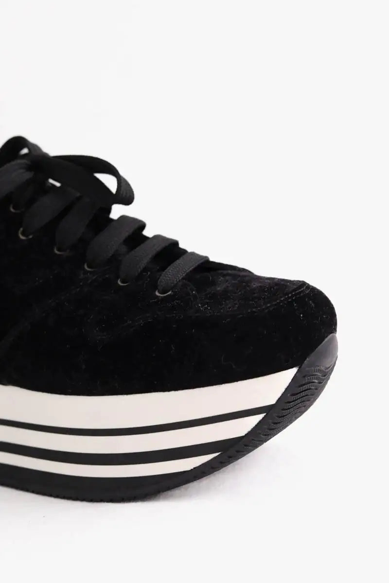 Baskets Hogan Noir en Daim
