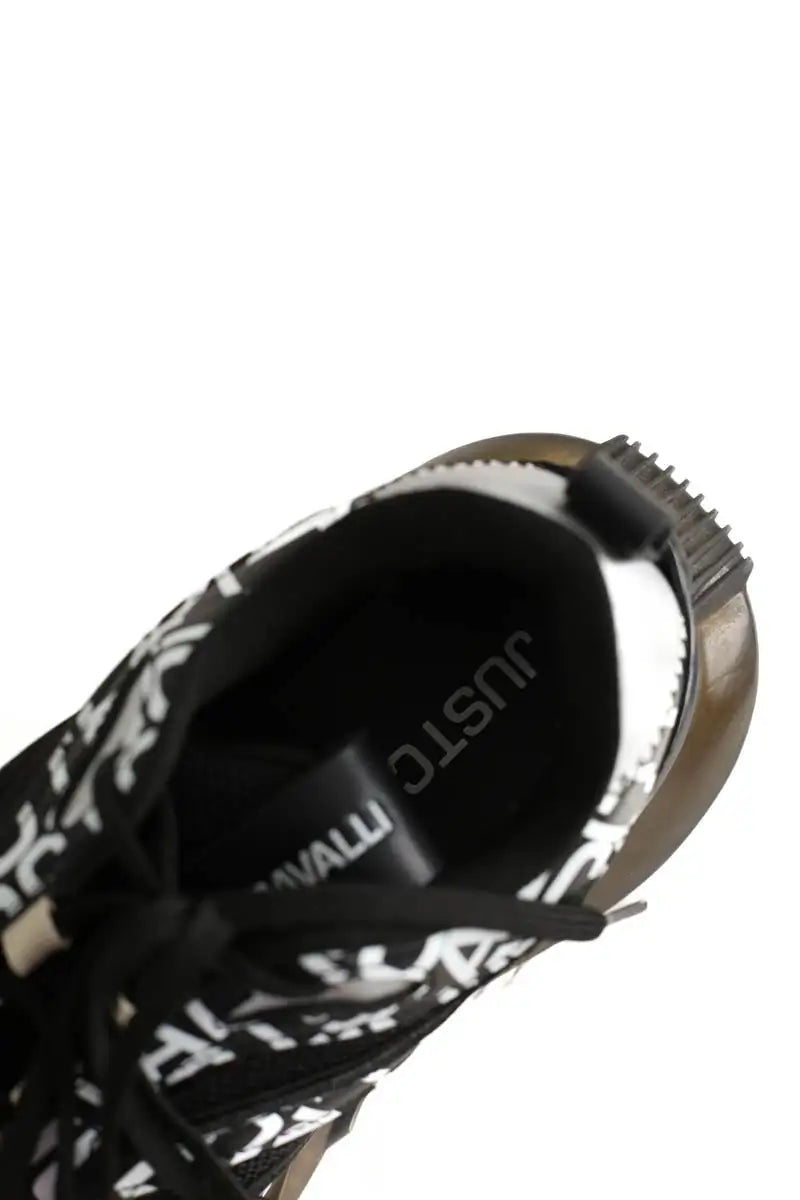 Baskets Just Cavalli Noir en Caoutchouc