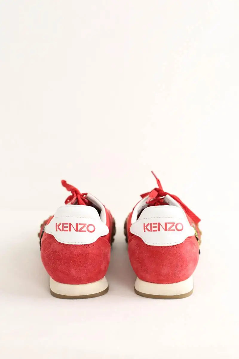 Baskets Kenzo Rouge en Tissu