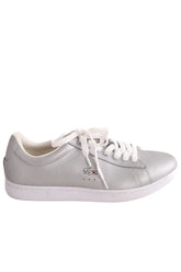 Baskets Lacoste Argent en Cuir, taille 37 - Seconde Main