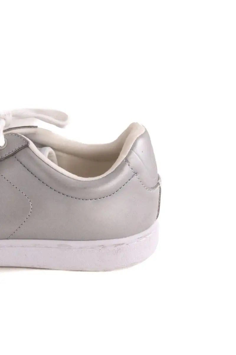 Baskets Lacoste Argent en Cuir