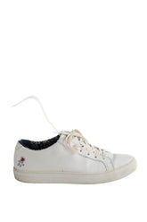 Baskets Lacoste Blanc en Cuir, taille 39 - Seconde Main