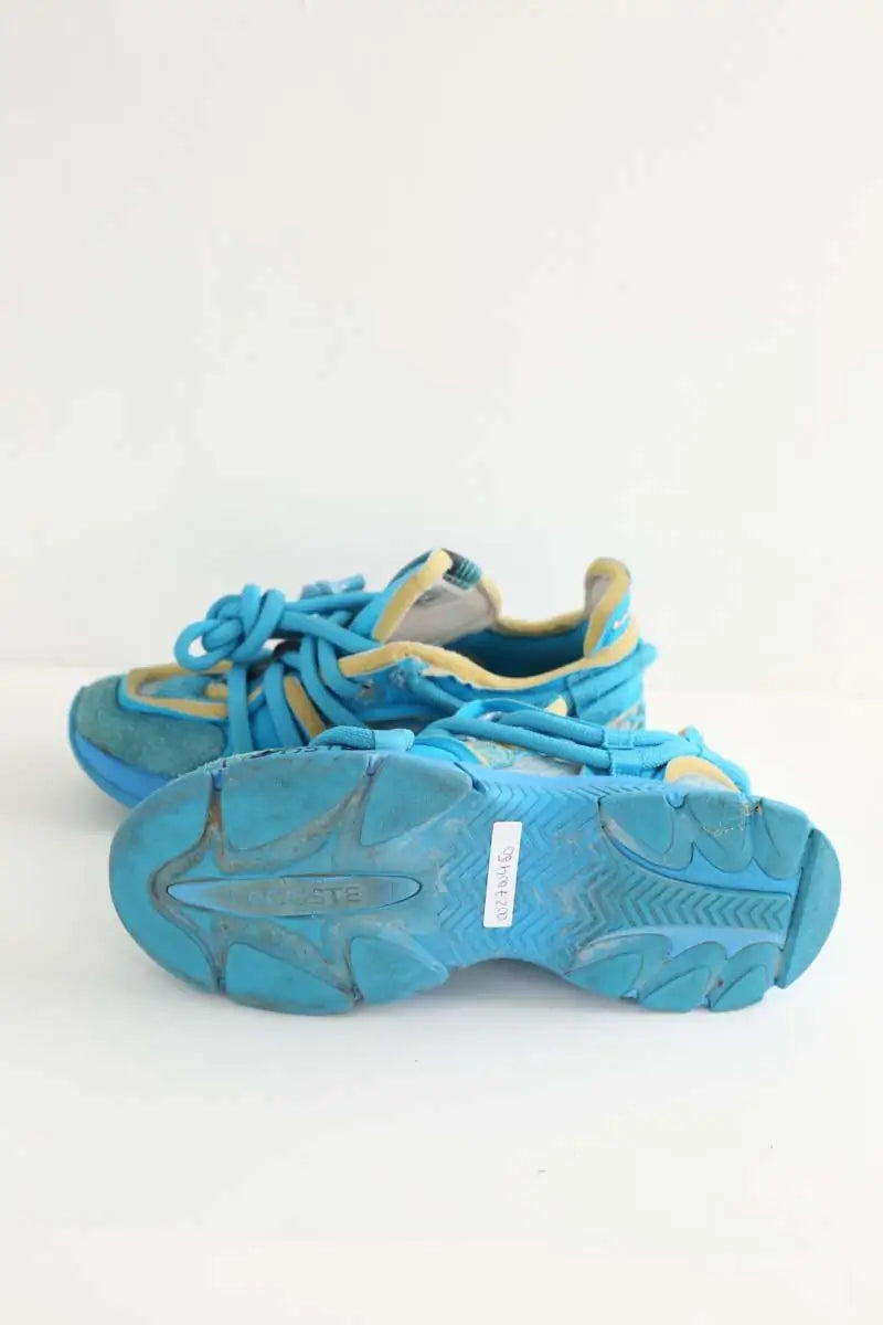 Baskets Lacoste Bleu en Tissu