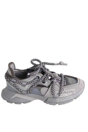 Baskets Lacoste Gris en Daim, taille 38 - Seconde Main