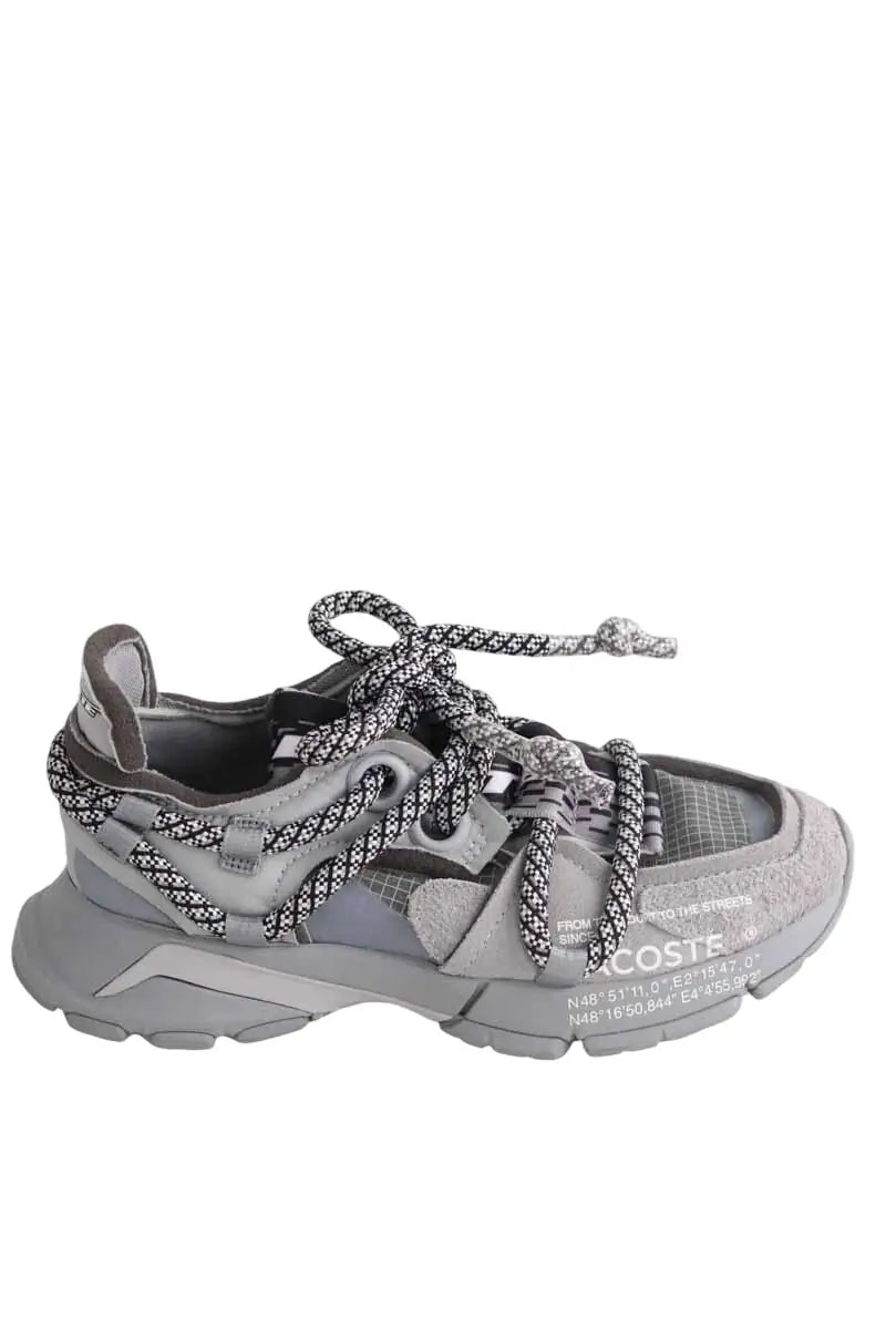 Baskets Lacoste Gris en Daim, taille 38 - Seconde Main