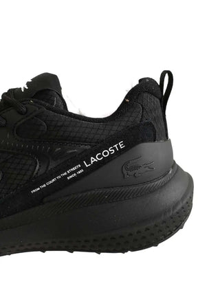 Baskets Lacoste Noir en Cuir